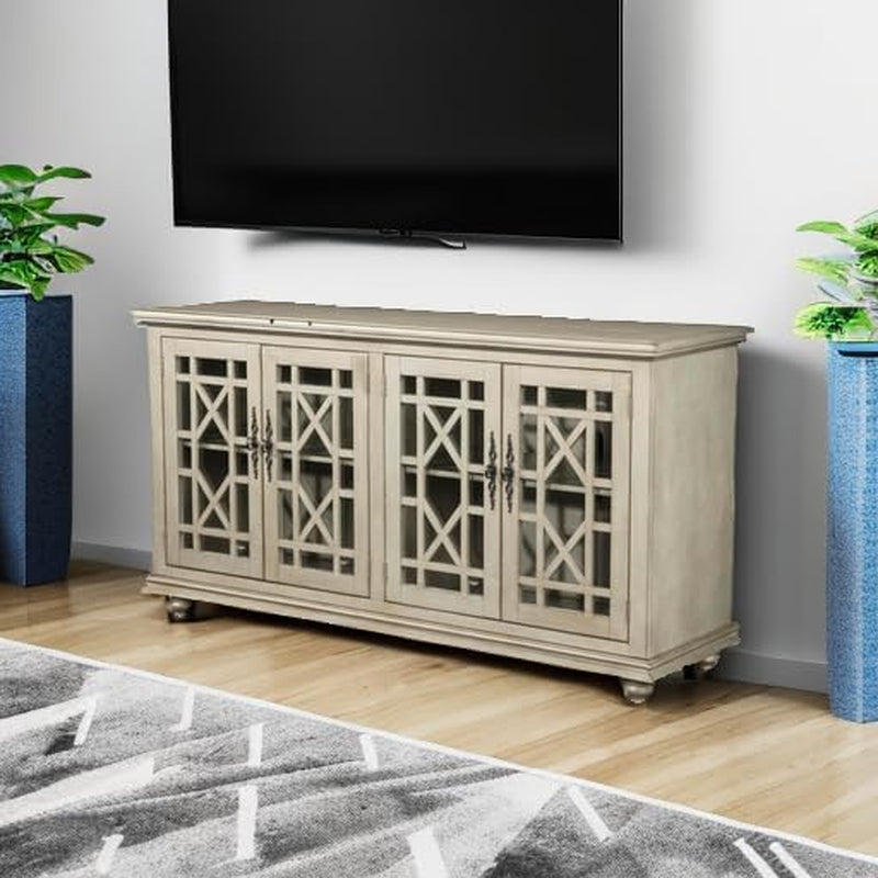 Martin Svensson Home Marche 63" TV Stand, Antique Silver