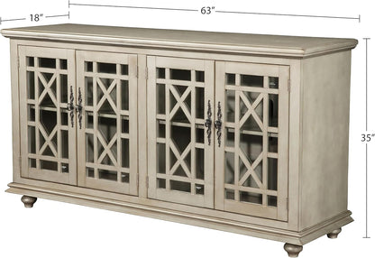 Martin Svensson Home Marche 63" TV Stand, Antique Silver